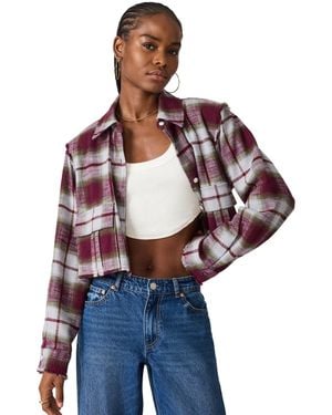 Steve Madden Marlow Collared Long-sleeve Top - Multicolor