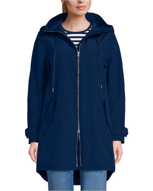 Lands' End Squall A-line Rain Jacket - Blue