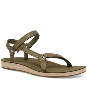 Teva Original Universal Slim Leather Sandals - Metallic