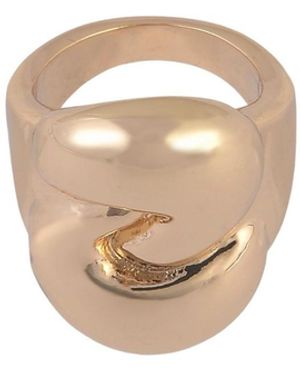 Laundry by Shelli Segal Tone Knotted Cocktail Ring - White