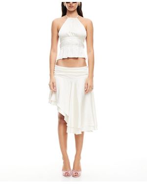 Lioness Legacy Open-back Halter Top - White