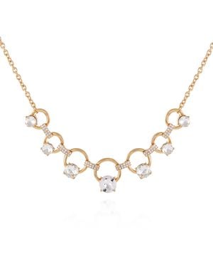 Tahari Tone Pendant Statement Necklace - Metallic