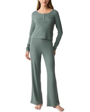 Gap Body Long-sleeve Rib Pajama Top - Green