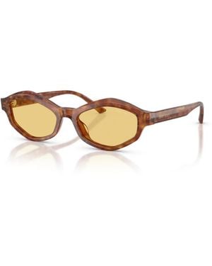 Jimmy Choo Geometric Yellow-lens Sunglasses Jc5077u - Multicolor