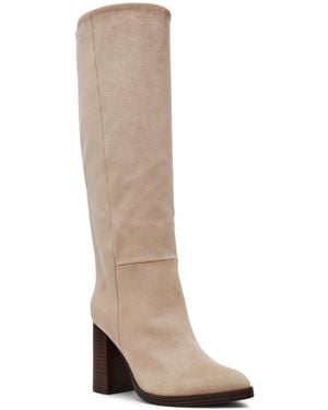 Dolce Vita Bardonny Knee-high Tall Block-heel Dress Boots - Natural