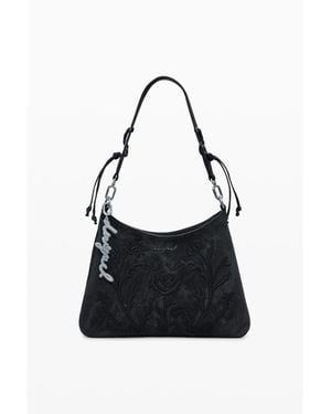 Desigual Small 3d Embossed Bag - Black