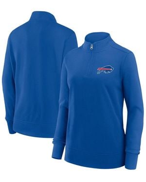 LOGO ATHLETIC Buffalo Bills Velocity Quarter-zip Jacket - Blue