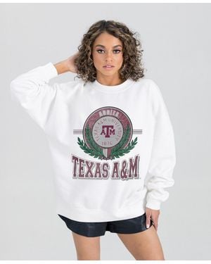 Gameday Couture Texas A&m aggies Hot Shot Fleece Pullover Sweatshirt - White
