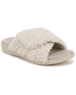 Vionic Relax Ii Open Toe Slippers - White