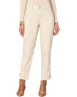 Democracy "ab"solution High-rise Tapered Utility Jeans - Natural