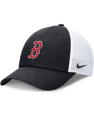 Nike Navy/white Boston Red Sox Club Trucker Adjustable Hat - Blue