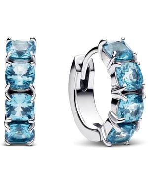PANDORA Light Hoop Earrings - Blue