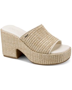 DKNY Maxenor Platform Sandals - White