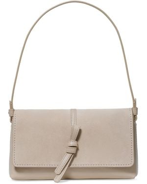 Kate Spade Loop Small Leather Shoulder Handbag - Gray