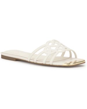 INC International Concepts Pharys Flat Sandals - White