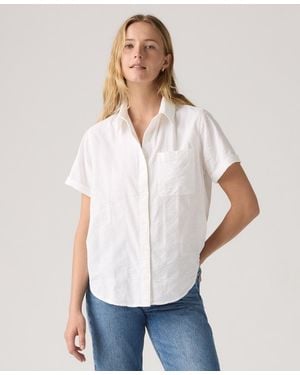 Levi's Darlene Printed Short-sleeve Shirt - White