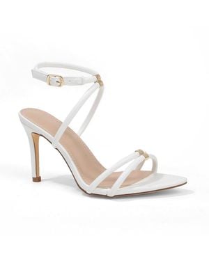BERNESS Candelaria Strappy Heeled Dress Sandal - White