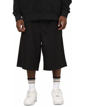 carre Heritage Pleated Shorts - Black
