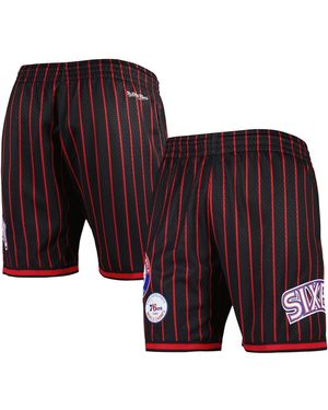 Mitchell & Ness Philadelphia 76ers City Collection Heritage Mesh Shorts - Red