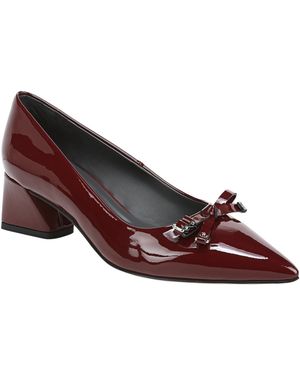 Franco Sarto Racer Pump Bow Pointed Toe Pumps - Red