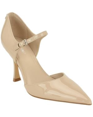 Calvin Klein Brynia Two Piece Mary Jane Stiletto Pumps - Natural
