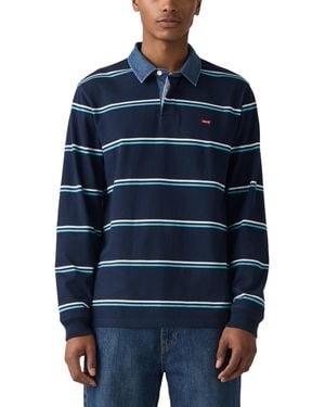 Levi's Classic Long Sleeve Rugby Shirt, - Blue
