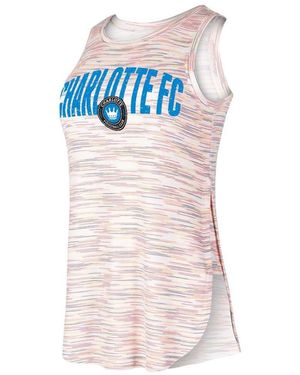 Concepts Sport Charlotte Fc Sunray Tri-blend Tank Top - White
