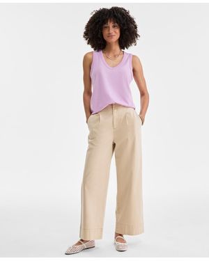 On 34th V-neck Sleeveless Tank Top - Multicolor