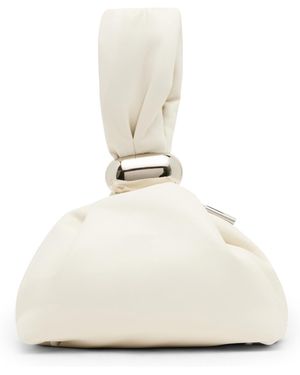 Steve Madden Small Bamaria Zipper Clutch Handbag - White