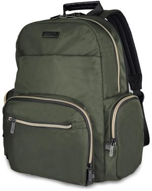 Kenneth Cole Sophie Silky Nylon 15" Laptop & Tablet Anti-theft Rfid Backpack - Green