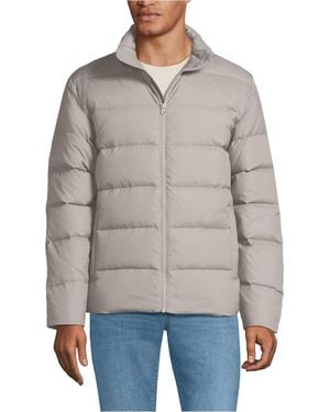 Lands' End Max 600 Down Puffer Jacket - Gray
