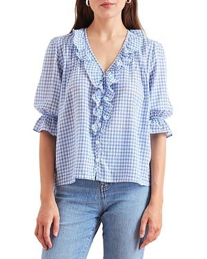 Paneros Clothing Cotton Chloe Shirt - Blue
