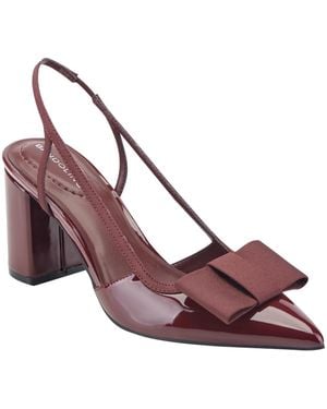 Bandolino Sanessa Bow Block Heel Slingback Pumps - Pink