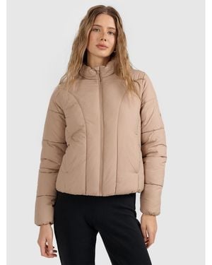 4F Quilted Down Jacket With Synthetic Filling - Natural