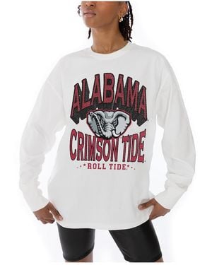 Gameday Couture Alabama Crimson Tide Midweight Oversized Long Sleeve T-shirt - White