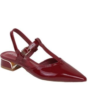 BERNESS Cristian T-strap Slingbacks - Red