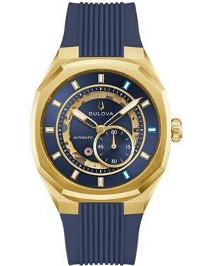 Bulova Automatic Marc Anthony Hnbr Rubber Watch 40.5mm - Gray