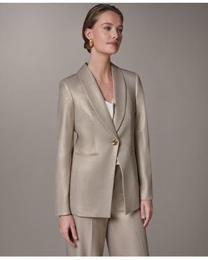 Donna Karan Shawl Collar Jacket - Gray