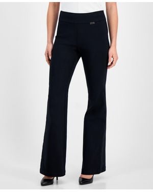 INC International Concepts Flared-leg Pull-on Pants - White