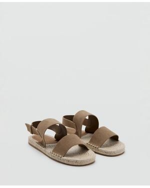 Mango Leather Buckle Straps Als - Brown