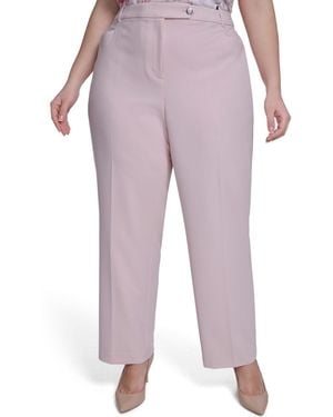 Calvin Klein Plus Size Modern Fit Pants - Purple