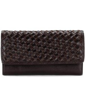 Patricia Nash Terresa Distressed Leather Wallet - Black