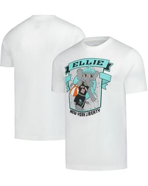 Stadium Essentials And New York Liberty Ellie Mascot Established T-shirt - Blue
