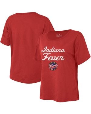 Majestic Indiana Fever The Edge Premium Boxy T-shirt - Red