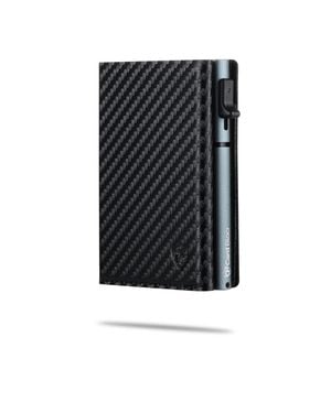 Conceal Plus Card Block Slim Rfid Blocking Credit Card Wallet Pu Carbon - Black