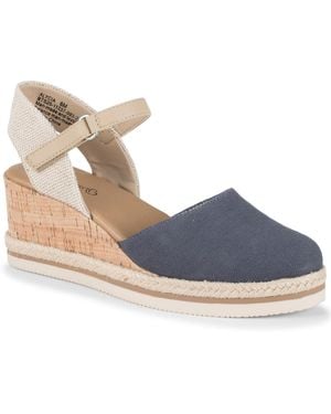 BareTraps Alycia Wedge Heel Sandals - Blue