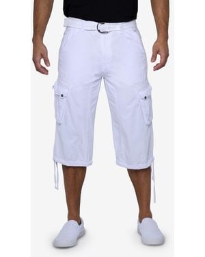 Xray Jeans X-ray Belted Capri Cargo Shorts - Blue