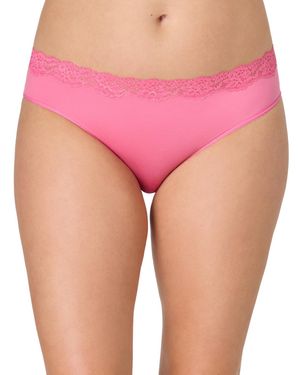 Maidenform Everyday Pretty Lace Cheeky Bikini Panty - Pink