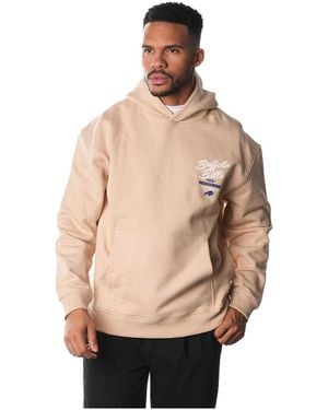 The Wild Collective And Buffalo Bills Fleece Pullover Hoodie - Natural