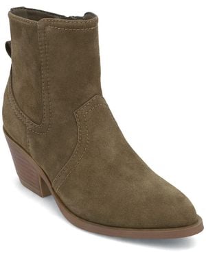 MIA Ester Western Zipper Booties - Brown